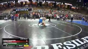 1A 182 lbs Cons. Round 1 - Pablo Santamaria, Bayshore vs Lucas Crawford, Fernandina Beach