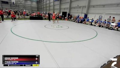 195 lbs Round 1 (8 Team) - Aidan Weimer, Ohio Scarlet vs Tyson Martin, Wisconsin Red