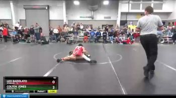 92 lbs Finals (2 Team) - Leo Badolato, Scanlan vs Colten Jones, Ranger WC