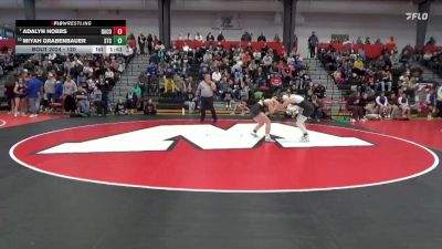 120 lbs Champ. Round 2 - Adalyn Hobbs, Davis County vs Miyah Grabenbauer, South Tama