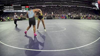 D2-285 lbs Quarterfinal - Caden Sides, Gaylord HS vs Caleb Pugh, Grand Rapids Christian HS