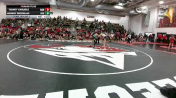 120 lbs Cons. Round 2 - Audrey Moynihan, Doherty vs Sidney Carlisle, Palmer