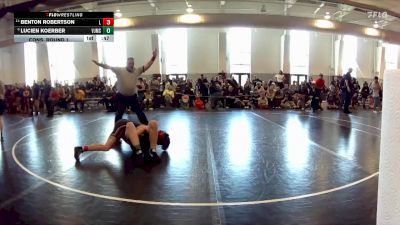 132 lbs Cons. Round 1 - Benton Robertson, Forest Wrestling vs Lucien Koerber, Scanlan Wrestling Academy
