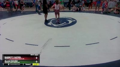 92 lbs Semifinal - Barrett Casteel, Higher Calling Wrestling Club vs Elijah Baugh, Ground Zero Wrestling