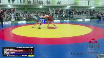 71kg Quarterfinal - Logan Abell, Lutte Élite Soulanges (L.E.S.) Crazy Dogs vs Jacob Kozak, Jr Huskies