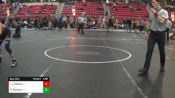 130 lbs Quarterfinal - Jaden Peters, Wrestling Factory vs Phillip Bowers, South Central Punishers