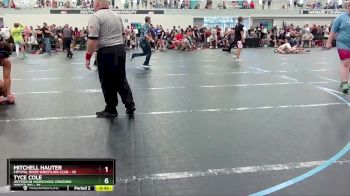 285 lbs Cons. Round 2 - Tyce Cole, Jefferson Highschool Dragons Wrestling vs Mitchell Hauter, Crystal River Wrestling Club