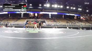 110 lbs Quarterfinal - Dalila Amar, Aquilla J. Morgan High School vs Zoey McDonald, St. John Neumann