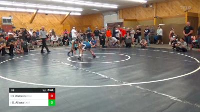 98 lbs Final - Hunter Watson, Columbia Cross Rds vs Braylon Alicea, East Stroudsburg