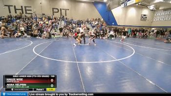 105 lbs Champ. Round 1 - Hailee Wise, Sons Of Atlas vs Akira Helprin, Wasatch Wrestling Club