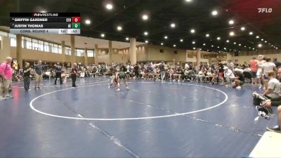 126 lbs Cons. Round 4 - Griffin Gardner, Stronghold vs Justin Thomas, Alpha Elite