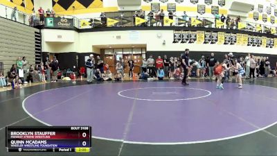 80-90 lbs Round 2 - Madalynn Jacobs, Edgewood Wrestling Club vs Reign Troutner, The Fort Hammers Wrestling