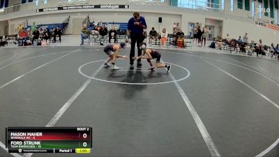 52 lbs Round 1 (6 Team) - Mason Maher, Riverdale WC vs Ford Strunk, Team Barracuda