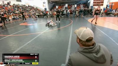 46-49 lbs Quarterfinal - Ridley Wiechmann, Ten Sleep/Hyattville Scrappers vs Maverick Wiese, Riverton USA Wrestling