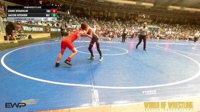 75 lbs Consi Of 16 #2 - Zane Staehlin, Cowboy Wrestling Club vs Jacob Stoker, Mat Psycho