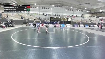 175 lbs Quarterfinals (8 Team) - Grayson Peacock, Tullahoma High School vs Connor Martin, Millington Central High School