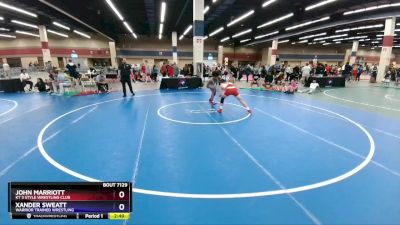 132 lbs Cons. Round 7 - John Marriott, KT 3 Style Wrestling Club vs Xander Sweatt, Warrior Trained Wrestling