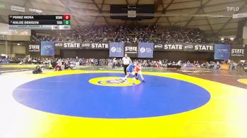 Girls 1B/2B/1A 105 Cons. Round 4 - Khloe Denison, Tonasket (Girls) vs Perez Neira, White Swan (Girls)