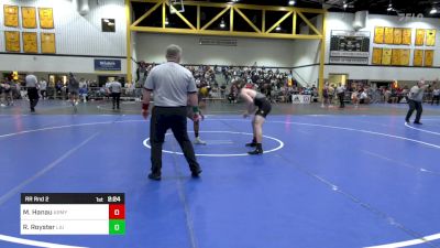 157B lbs Rr Rnd 2 - Micah Hanau, Army vs Rhise Royster, Liu