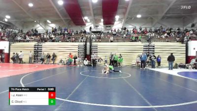 67 lbs 7th Place Match - Jenson Keen, Winchester Falcons vs Charlie Cloyd, Contenders Wrestling Academy
