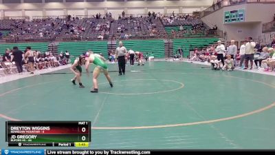 157 lbs Round 1 (16 Team) - Dreyton Wiggins, Kennesaw Mountain vs JD Gregory, Buford HS