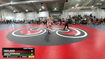 190 lbs Champ. Round 1 - Isaiah Anaya, Pueblo Centennial vs Diego Mondragon, Northridge