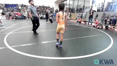 61 lbs Quarterfinal - Everett Green, Perry Wrestling Academy vs Juliette Rosas 2, OKC Saints Wrestling