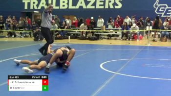 132 lbs 15th Place Match - Kaden Schwendemann, Gardner Edgerton vs Dawson Fisher, Goddard