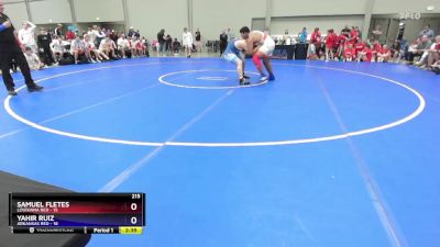 215 lbs 2nd Wrestleback (16 Team) - Samuel Fletes, Louisiana Red vs Yahir Ruiz, Arkansas Red