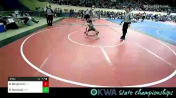 64 lbs Semifinal - Dax Bergmann, Grove Takedown Club vs Rylan Sandoval, Standfast