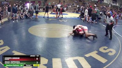 101 lbs Cons. Semi - Joseph Greene, Empire vs Noah Espinoza, Central Catholic Wrestling Clu