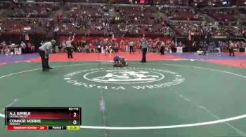D2-113 lbs Cons. Round 1 - A.J. Kimble, Licking Valley vs Connor Norris, Minerva