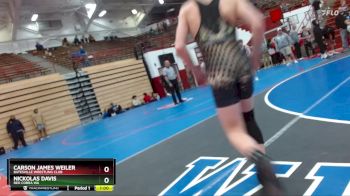 106 lbs Cons. Semi - Carson James Weiler, Batesville Wrestling Club vs Nickolas Davis, Red Cobra WA
