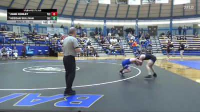 125 lbs Quarterfinal - Zane Donley, Pratt Community College vs Keegan Sullivan, Carl Albert State