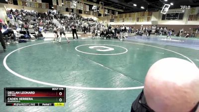 106 lbs Quarterfinal - Declan Leonard, Del Oro vs Caden Herrera, Bakersfield