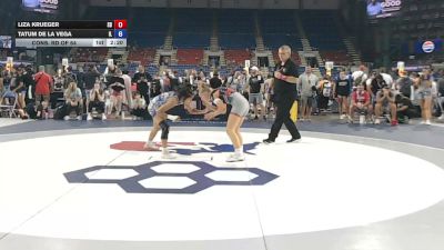 110 lbs Cons. Rd Of 64 - Liza Krueger, South Dakota vs Tatum De La Vega, Illinois