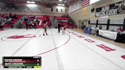 84 lbs Round 5 - Grant Lancaster, Port Angeles Wrestling Club vs Dalton Osborne, Team Scorpion Wrestling Club