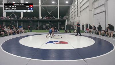 95 lbs Peytton Mack, Texas vs Sophia Lopez, Oregon