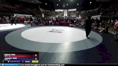 180 lbs Round 1 (16 Team) - Emma Ford, SAWA vs Kendra Wise, OCWA