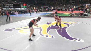 5th Place Match - Teagen Berg, West Point-Beemer vs Caly Settles, Aurora