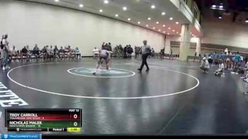 132 lbs Champ - Round 1 (16 Team) - Troy Carroll, Tallahassee War Noles vs Nicholas Malek, Rootstown Raiders