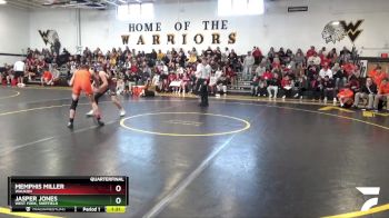 150 lbs Quarterfinal - Memphis Miller, Waukon vs Jasper Jones, West Fork, Sheffield