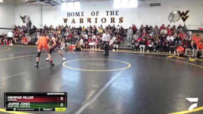 150 lbs Quarterfinal - Memphis Miller, Waukon vs Jasper Jones, West Fork, Sheffield