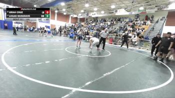 106 lbs Cons. Round 2 - Uriah Cruz, La Mirada vs Logan Musgrave, Rim Of The World