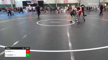 125 lbs Quarterfinal - Carson Ochs, Western Kansas Wrestling vs Kolt Knaack, IAWC