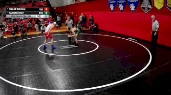 121 lbs 7th Place Match - Parker Holt, Mount Pleasant Area Hs vs Chase Brown, Yough Hs