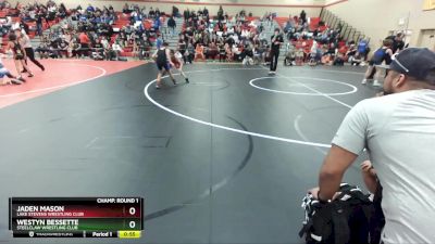 86 lbs Cons. Round 1 - Westyn Bessette, Steelclaw Wrestling Club vs Jaden Mason, Lake Stevens Wrestling Club