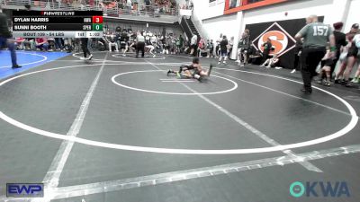 54 lbs Quarterfinal - Dylan Harris, HURRICANE WRESTLING ACADEMY vs Sunni Booth, Sperry Wrestling Club