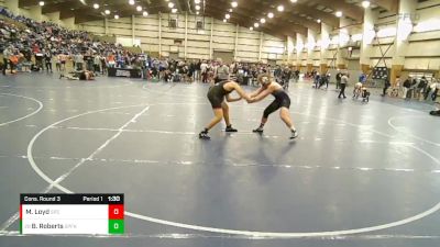 215 lbs Cons. Round 3 - Braysen Roberts, Spanish Fork vs Matt Loyd, Spring Creek