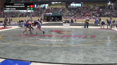 165 lbs Quarterfinal - Abby Lucas, LaRue County vs Clarytza Castillejos Santos, Lafayette